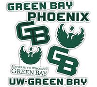 Sticker en vinyle pour ordinateur portable ou voiture Motif Green Bay University of Wisconsin