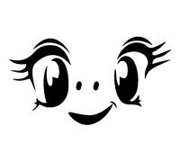 Sticker Enfant jolie visage