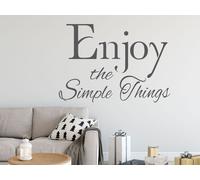 Sticker Enjoy the simple things - Nombreuses tailles et couleurs disponibles