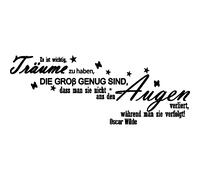 Sticker Es ist wichtig, träume zu haben ... (Oscar Wilde)