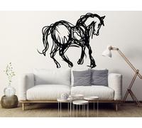 Sticker Esquisse Cheval Crayon - Nombreuses tailles et couleurs disponibles