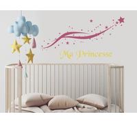 Sticker Etoile Filante Personnalisable - Nombreuses tailles et couleurs disponibles