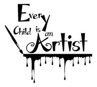 Sticker Every child is an Artist