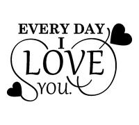 Sticker Every day i love you