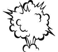 Sticker explosion de la bombe