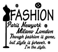 Sticker Fashion Paris, New york, Milano, London