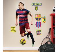 Sticker FC Barcelone - Iniesta 120cm®
