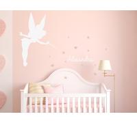 Sticker Fée Clochette Personnalisable - Nombreuses tailles et couleurs disponibles