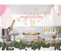 Sticker Félicitations Champagne - Nombreuses tailles et couleurs disponibles