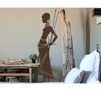 Sticker Femme Africaine - Nombreuses tailles et couleurs disponibles