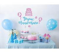Sticker Fête Personnalisée - Nombreuses tailles et couleurs disponibles