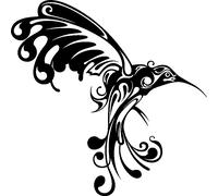 Sticker Figure Colibri artistique