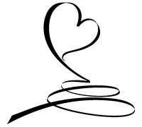 Sticker Fil de coeur