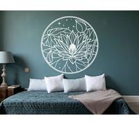 Sticker Fleur de Lotus Univers - Nombreuses tailles et couleurs disponibles
