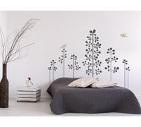 Sticker Fleurs Oiseaux - Nombreuses tailles et couleurs disponibles