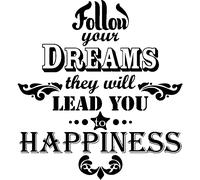 Sticker Follow your dreams they ...