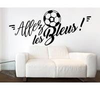 Sticker Foot Allez les Bleus - Nombreuses tailles et couleurs disponibles