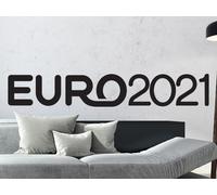 Sticker Foot Euro 2021 - Nombreuses tailles et couleurs disponibles
