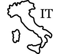 Sticker Forme de la ligne de l'Italie