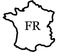 Sticker Forme de ligne de la France