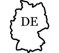 Sticker Forme de ligne de l'Allemagne