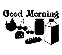 Sticker frigo Good morning