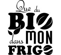 Sticker frigo Que du bio dans mon frigo