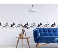 Sticker Frise Montagnes - Nombreuses tailles et couleurs disponibles