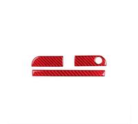 Sticker Garniture Intérieure Fibre Carbone Pour Compartiment Rangement Passager Pour Audi Pour TT MK1 8N 2001-2006(Red)