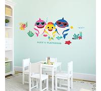 Sticker géant Baby Shark repositionnable avec alphabet
