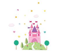 STICKER GEANT ENFANT CHATEAU DECORATION CHAMBRE ENFANT