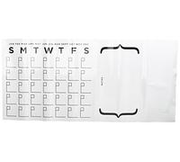 Sticker Géant Repositionnable Agenda Mensuel Effacable et Notes