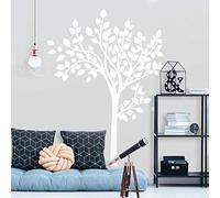 Sticker Géant Repositionnable Arbre Blanc, 89.92cm. 118.87cm