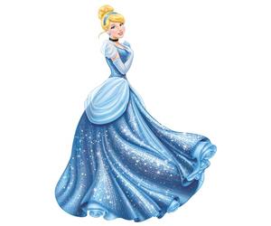 Sticker Géant Repositionnable Disney Princesse Cendrillon Glamour Bleu RMK1957GM 74 .93 cm. 101 .6 cm
