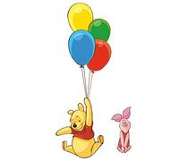 Sticker Géant Repositionnable Disney Winnie l'ourson - Pooh et Porcinet
