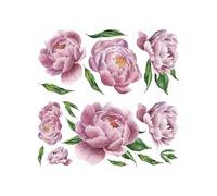 Sticker Géant Repositionnable Grandes Fleurs Roses