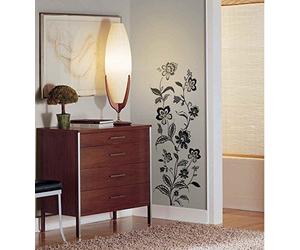 Sticker Géant Repositionnable Jazzy Jacobean Fleurs