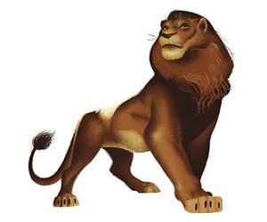 Sticker Géant Repositionnable le Roi Lion Simba