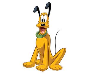 Sticker Géant Repositionnable Mickey et ses Amis Pluto, Jaune