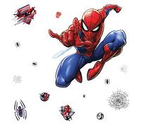 Sticker Géant Repositionnable Spiderman, Bleu, Rouge et Noir