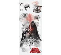 Sticker Géant Repositionnable Stra Wars the Force Awakens Ep Vii Villians Burst