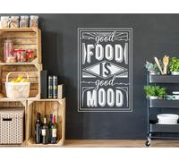 Sticker Good Food is Good Mood - Nombreuses tailles et couleurs disponibles