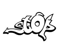 Sticker Graffiti Stop