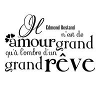 Sticker Grand amour - Edmond Rostand