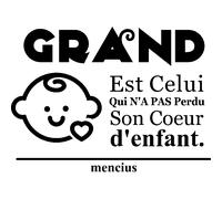 Sticker Grand est celui qui n'a pas perdu ... II - Mencius