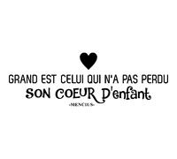Sticker Grand est celui qui n'a pas perdu ... - Mencius
