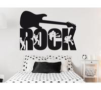 Sticker Guitare Rock 2 - Nombreuses tailles et couleurs disponibles
