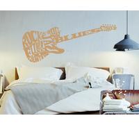 Sticker Guitare Rock - Nombreuses tailles et couleurs disponibles