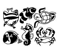 Sticker Habitants de la mer