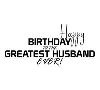 Sticker Happy birhday to the greatest husband ever